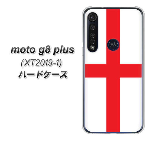 SIMフリー moto g8 plus XT2019-1 高画質仕上げ 背面印刷 ハードケース【677 イングランド】