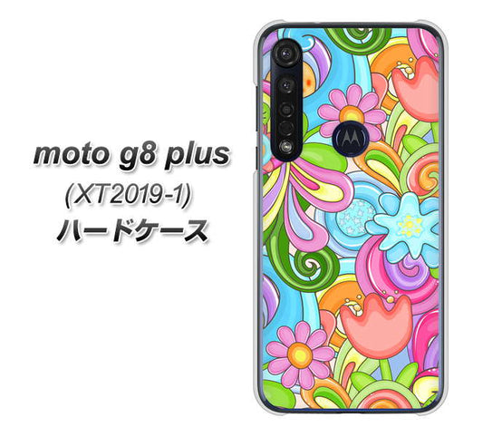 SIMフリー moto g8 plus XT2019-1 高画質仕上げ 背面印刷 ハードケース【713 ミラクルフラワー】