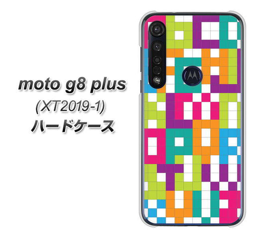 SIMフリー moto g8 plus XT2019-1 高画質仕上げ 背面印刷 ハードケース【IB916 ブロックアルファベット】