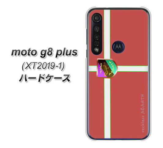 SIMフリー moto g8 plus XT2019-1 高画質仕上げ 背面印刷 ハードケース【YC934 アバルト05】