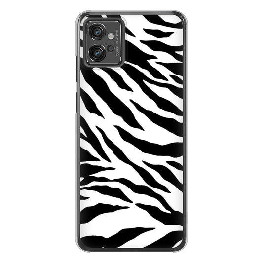 moto g32 高画質仕上げ 背面印刷 ハードケース【054 ゼブラ】