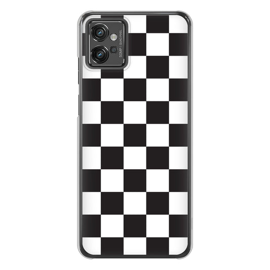 moto g32 高画質仕上げ 背面印刷 ハードケース 【151 フラッグチェック】