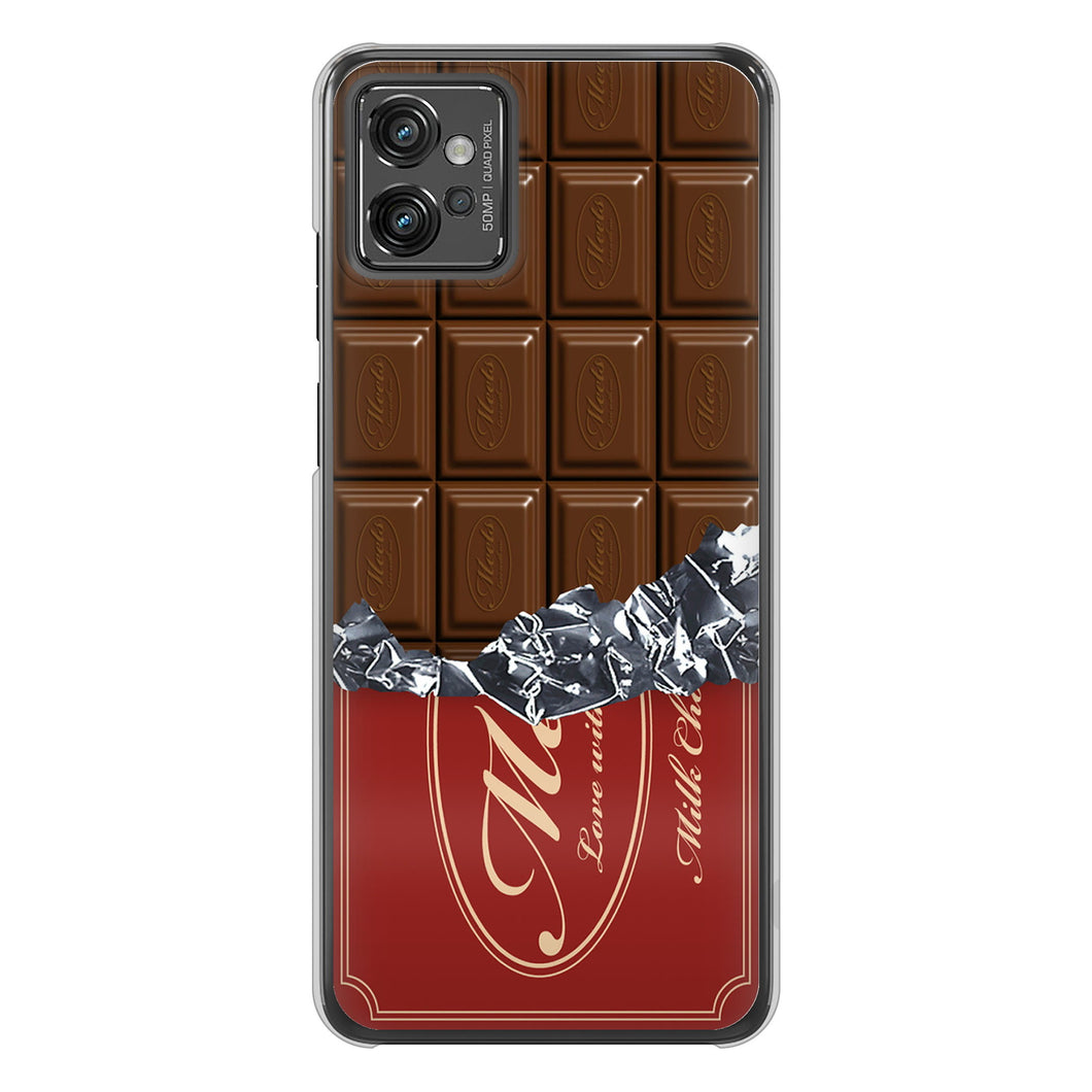 moto g32 高画質仕上げ 背面印刷 ハードケース 板チョコ