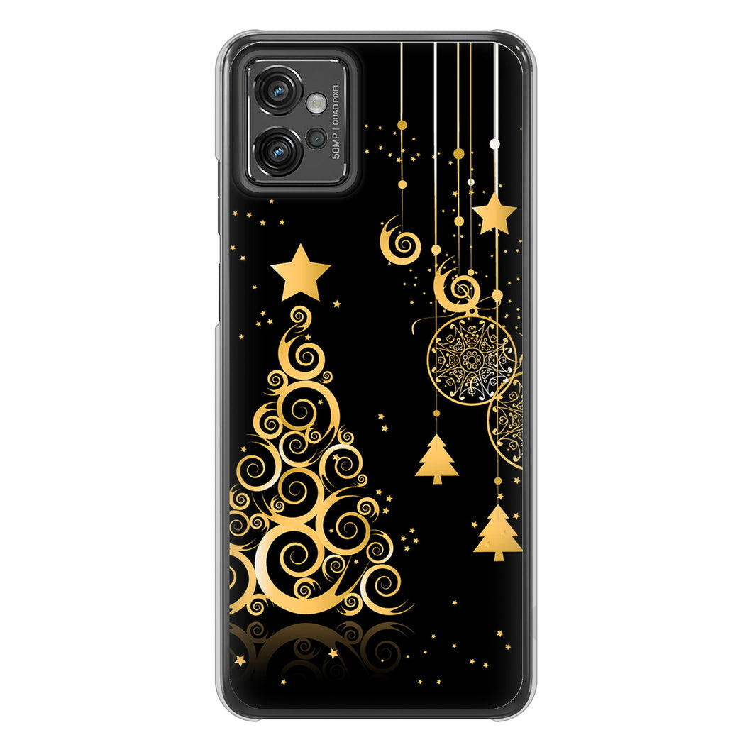 moto g32 高画質仕上げ 背面印刷 ハードケース クリスマス