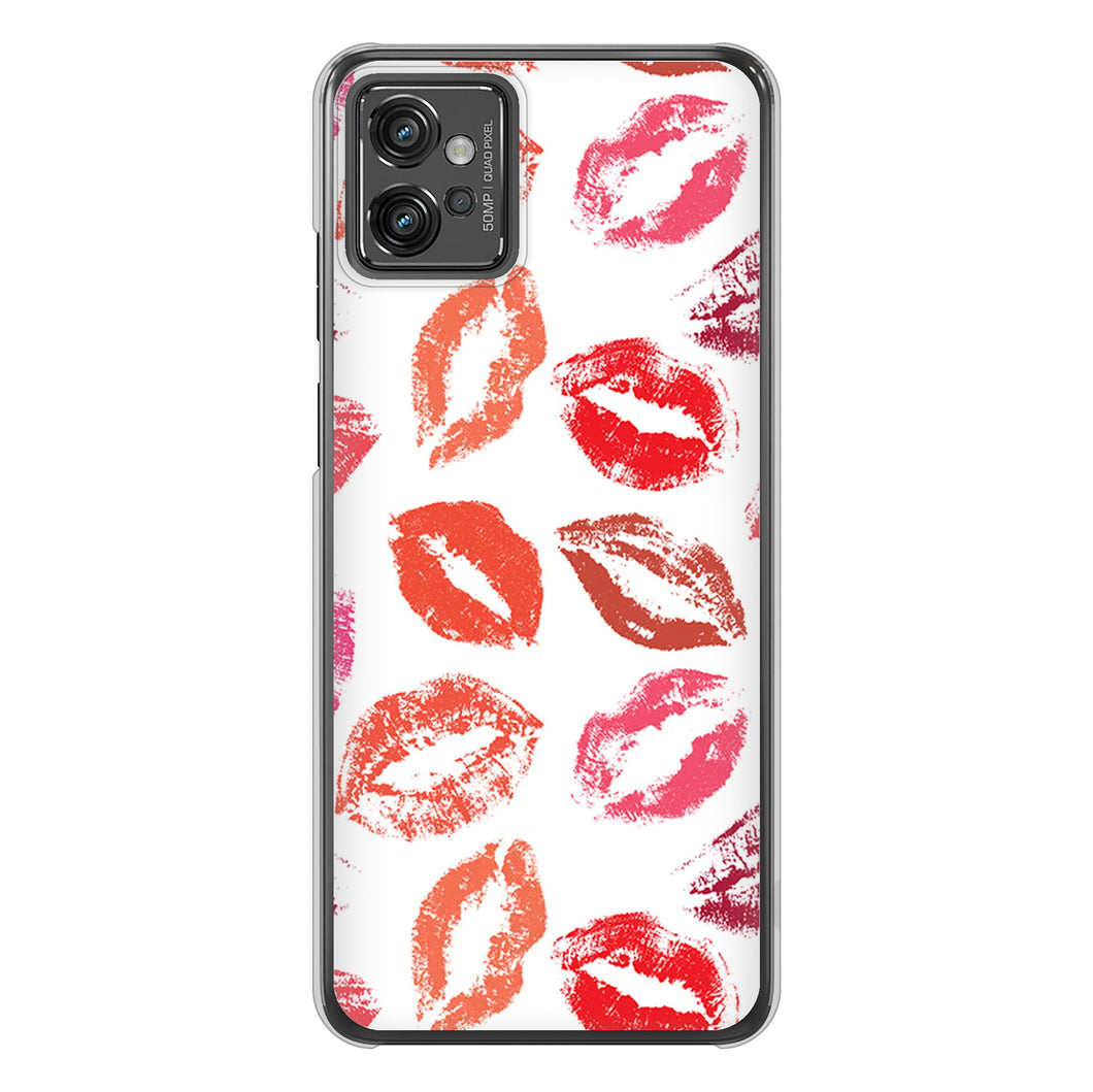 moto g32 高画質仕上げ 背面印刷 ハードケース 【734 キスkissキス】