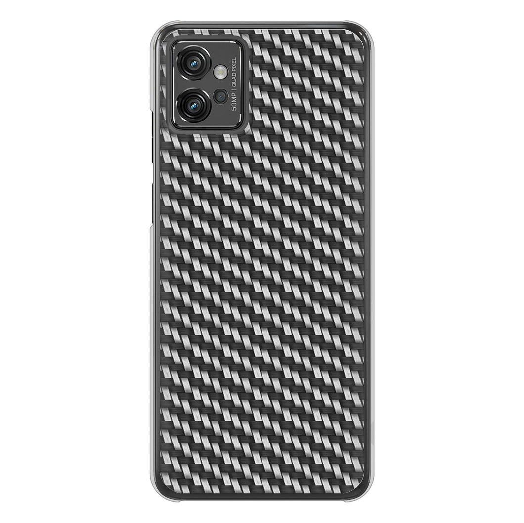 moto g32 高画質仕上げ 背面印刷 ハードケース【EK877 ブラックカーボン】