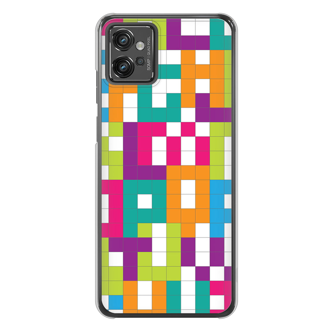 moto g32 高画質仕上げ 背面印刷 ハードケース 【IB916 ブロックアルファベット】