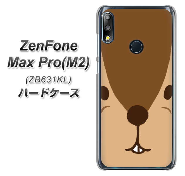 ZenFone(ゼンフォン)Max Pro(M2) ZB631KL 高画質仕上げ 背面印刷 ハードケース【349 りす】