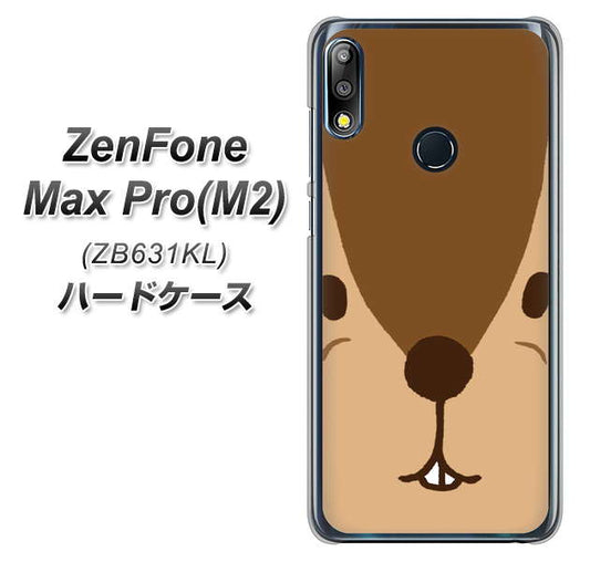 ZenFone（ゼンフォン）Max Pro(M2) ZB631KL 高画質仕上げ 背面印刷 ハードケース【349 りす】