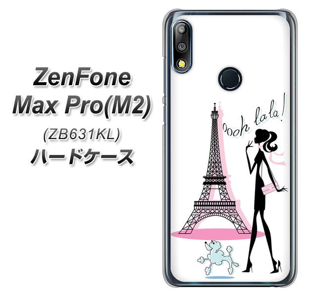 ZenFone(ゼンフォン)Max Pro(M2) ZB631KL 高画質仕上げ 背面印刷 ハードケース【377 エレガント】
