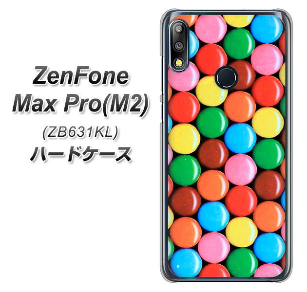 ZenFone(ゼンフォン)Max Pro(M2) ZB631KL 高画質仕上げ 背面印刷 ハードケース【448 マーブルチョコ】