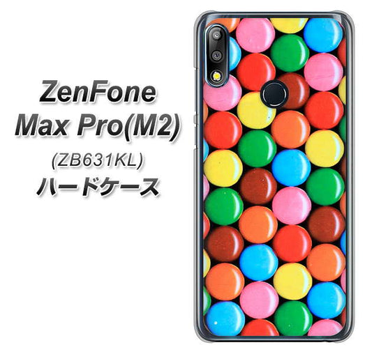 ZenFone(ゼンフォン)Max Pro(M2) ZB631KL 高画質仕上げ 背面印刷 ハードケース【448 マーブルチョコ】