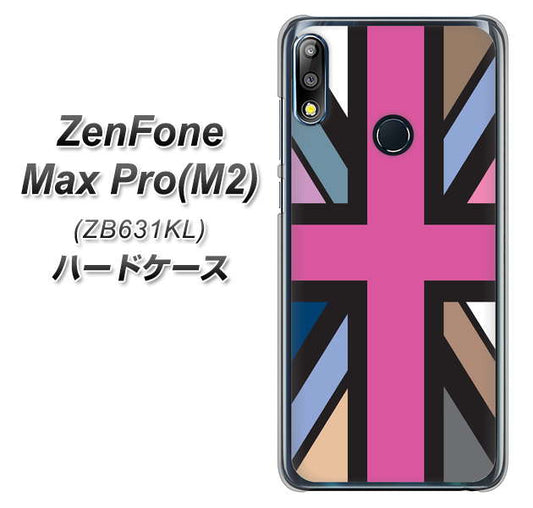 ZenFone(ゼンフォン)Max Pro(M2) ZB631KL 高画質仕上げ 背面印刷 ハードケース【507 ユニオンジャック デスカラー】