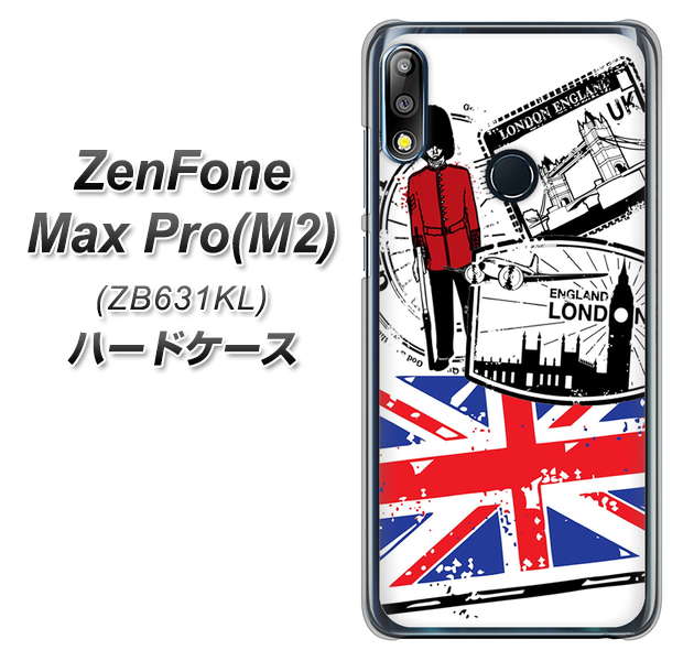 ZenFone(ゼンフォン)Max Pro(M2) ZB631KL 高画質仕上げ 背面印刷 ハードケース【574 LONDON】