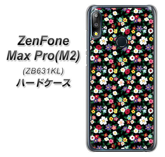 ZenFone(ゼンフォン)Max Pro(M2) ZB631KL 高画質仕上げ 背面印刷 ハードケース【778 マイクロリバティプリントBK】