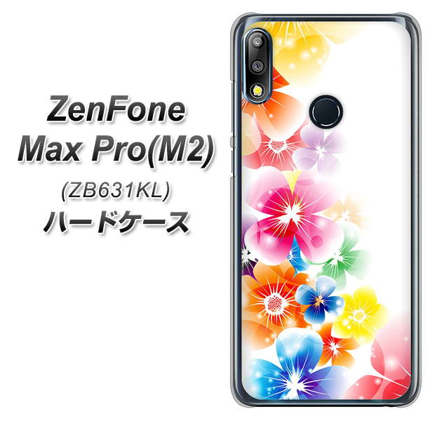 ZenFone(ゼンフォン)Max Pro(M2) ZB631KL 高画質仕上げ 背面印刷 ハードケース【1209 光と花】