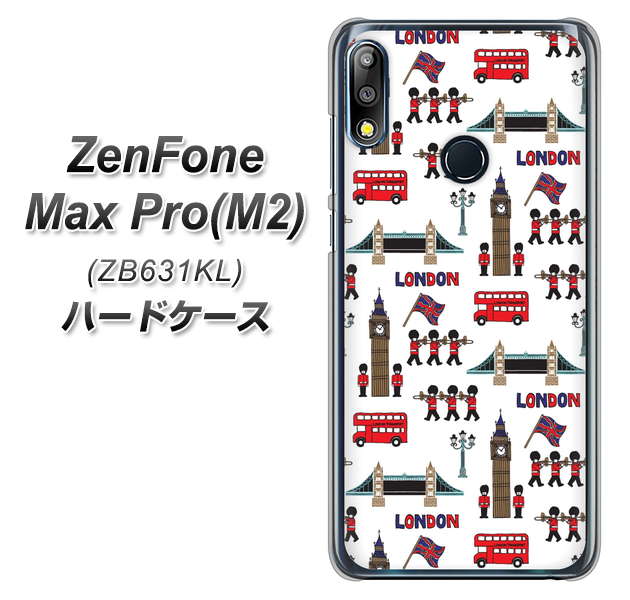 ZenFone(ゼンフォン)Max Pro(M2) ZB631KL 高画質仕上げ 背面印刷 ハードケース【EK811 ロンドンの街】