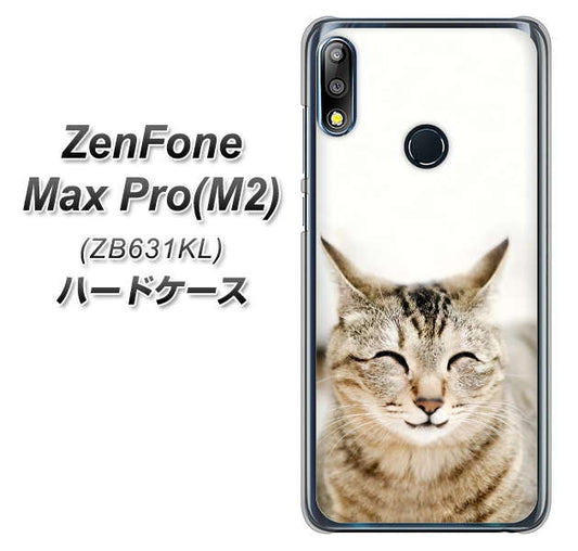 ZenFone（ゼンフォン）Max Pro(M2) ZB631KL 高画質仕上げ 背面印刷 ハードケース【VA801 笑福ねこ】