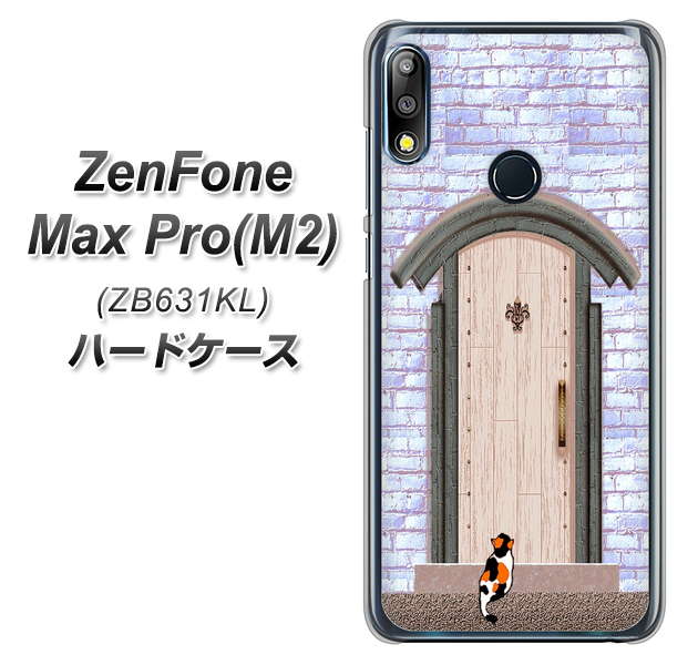 ZenFone(ゼンフォン)Max Pro(M2) ZB631KL 高画質仕上げ 背面印刷 ハードケース【YA952 石ドア02 素材クリア】