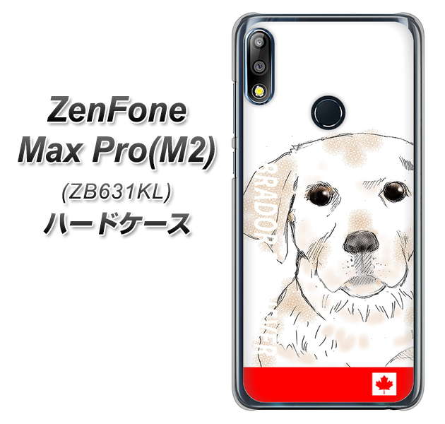 ZenFone(ゼンフォン)Max Pro(M2) ZB631KL 高画質仕上げ 背面印刷 ハードケース【YD821 ラブラドールレトリバー02】