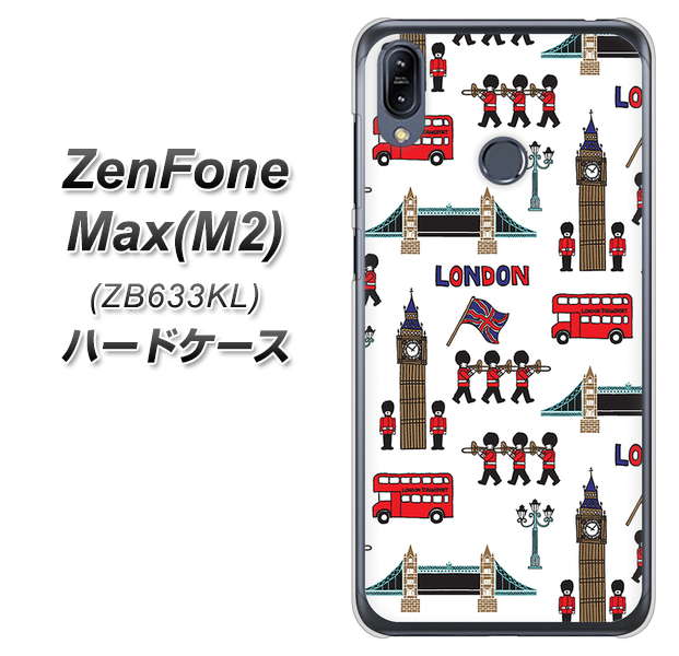 ZenFone(ゼンフォン)Max(M2) ZB633KL 高画質仕上げ 背面印刷 ハードケース【EK811 ロンドンの街】