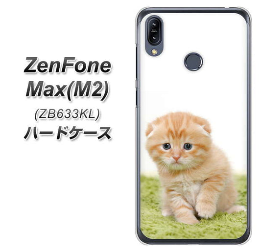 ZenFone(ゼンフォン)Max(M2) ZB633KL 高画質仕上げ 背面印刷 ハードケース【VA802 ネコこっそり】