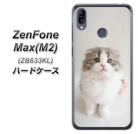 ZenFone(ゼンフォン)Max(M2) ZB633KL 高画質仕上げ 背面印刷 ハードケース【VA803 まっていますネコ】