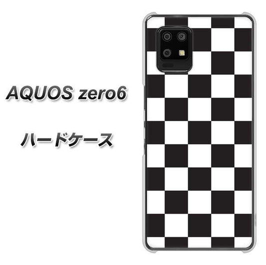 SoftBank アクオスゼロ6 高画質仕上げ 背面印刷 ハードケース【151 フラッグチェック】