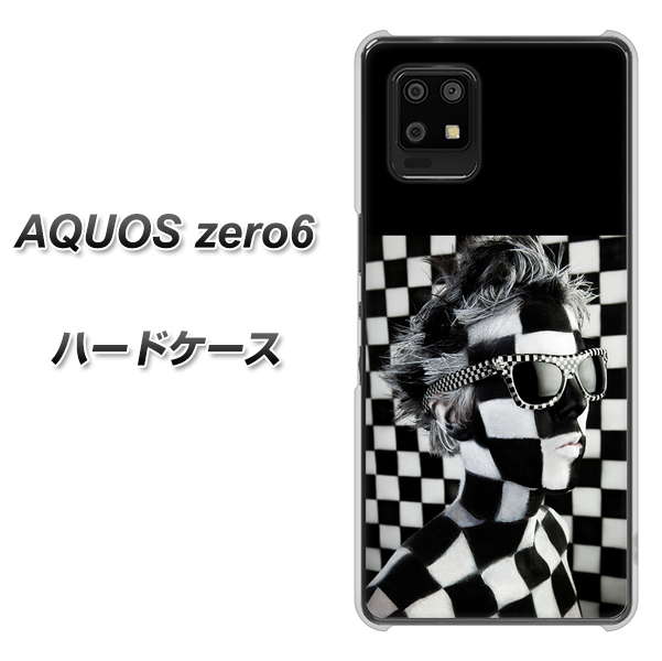 SoftBank アクオスゼロ6 高画質仕上げ 背面印刷 ハードケース【357 bk&wh】