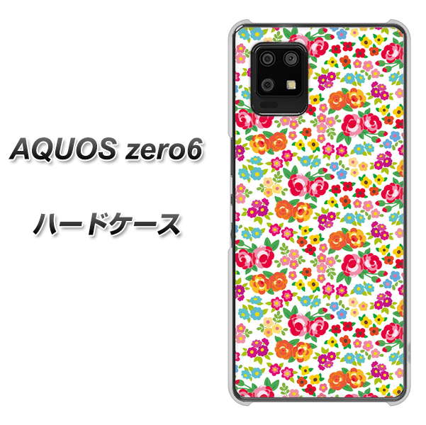 SoftBank アクオスゼロ6 高画質仕上げ 背面印刷 ハードケース【777 マイクロリバティプリントWH】