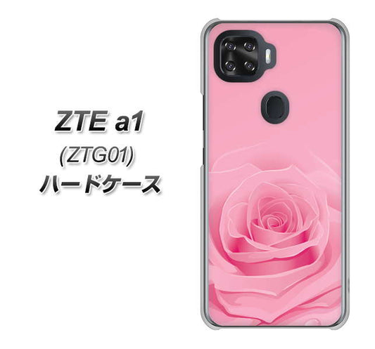 au ZTE a1 ZTG01 高画質仕上げ 背面印刷 ハードケース【401 ピンクのバラ】