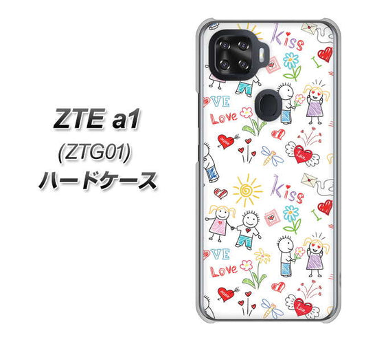 au ZTE a1 ZTG01 高画質仕上げ 背面印刷 ハードケース【710 カップル】