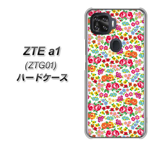 au ZTE a1 ZTG01 高画質仕上げ 背面印刷 ハードケース【777 マイクロリバティプリントWH】