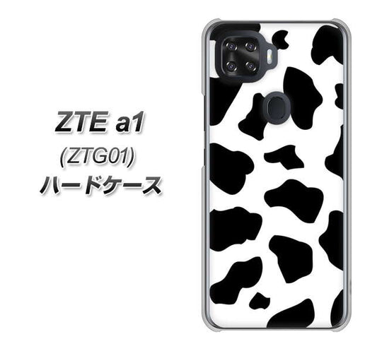 au ZTE a1 ZTG01 高画質仕上げ 背面印刷 ハードケース【1070 ダルメシアン(WH)】