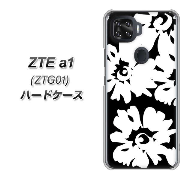 au ZTE a1 ZTG01 高画質仕上げ 背面印刷 ハードケース【1215 モダンフラワー】