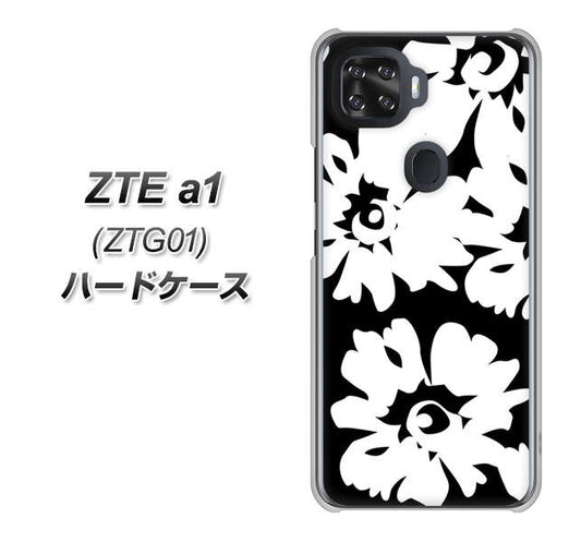 au ZTE a1 ZTG01 高画質仕上げ 背面印刷 ハードケース【1215 モダンフラワー】