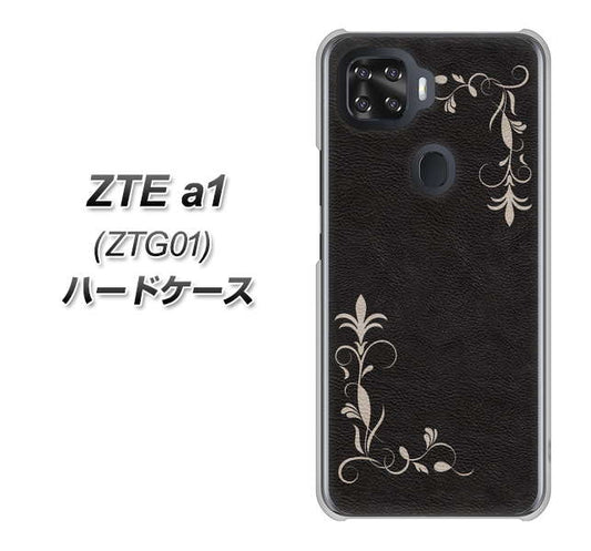 au ZTE a1 ZTG01 高画質仕上げ 背面印刷 ハードケース【EK825 レザー風グラスフレーム】