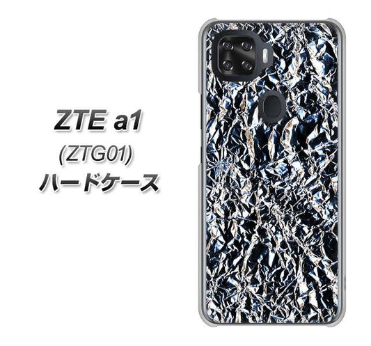 au ZTE a1 ZTG01 高画質仕上げ 背面印刷 ハードケース【EK835 スタイリッシュアルミシルバー】