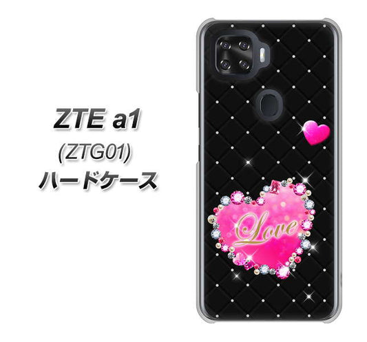 au ZTE a1 ZTG01 高画質仕上げ 背面印刷 ハードケース【SC823 スワロデコ風プリント】