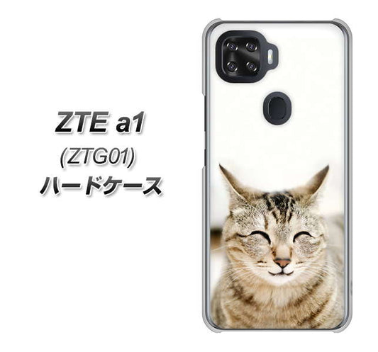 au ZTE a1 ZTG01 高画質仕上げ 背面印刷 ハードケース【VA801 笑福ねこ】