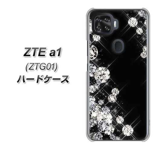 au ZTE a1 ZTG01 高画質仕上げ 背面印刷 ハードケース【VA871 ダイヤモンドフレーム】