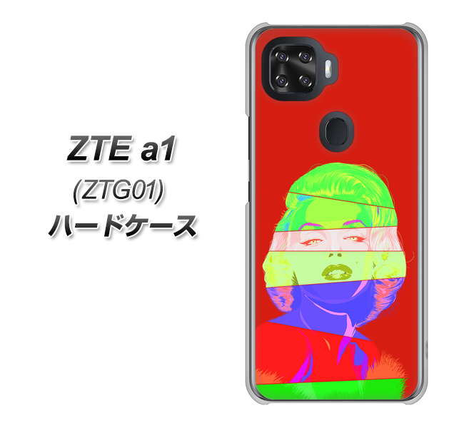 au ZTE a1 ZTG01 高画質仕上げ 背面印刷 ハードケース【YJ209 マリリンモンローデザイン(B)】