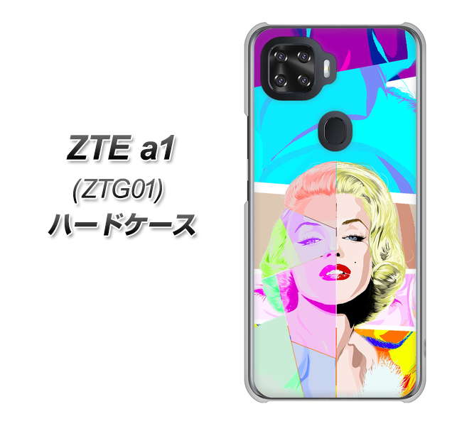 au ZTE a1 ZTG01 高画質仕上げ 背面印刷 ハードケース【YJ210 マリリンモンローデザイン(C)】
