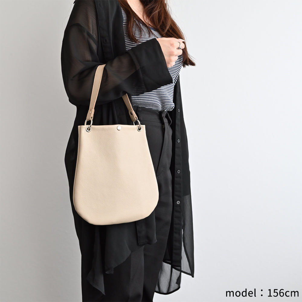 姫路レザー シュリンクレザー BIGミトンポシェット