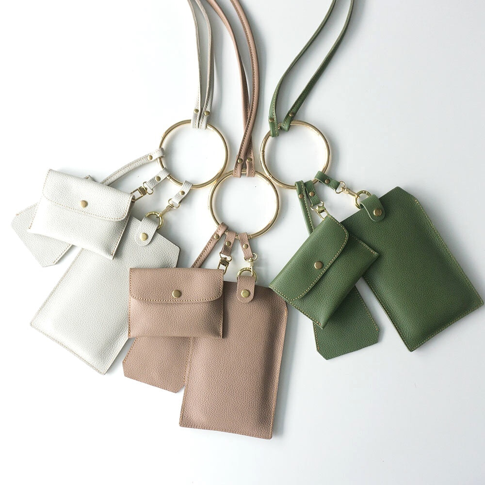 姫路レザー シュリンクレザー リング ショルダーバッグ