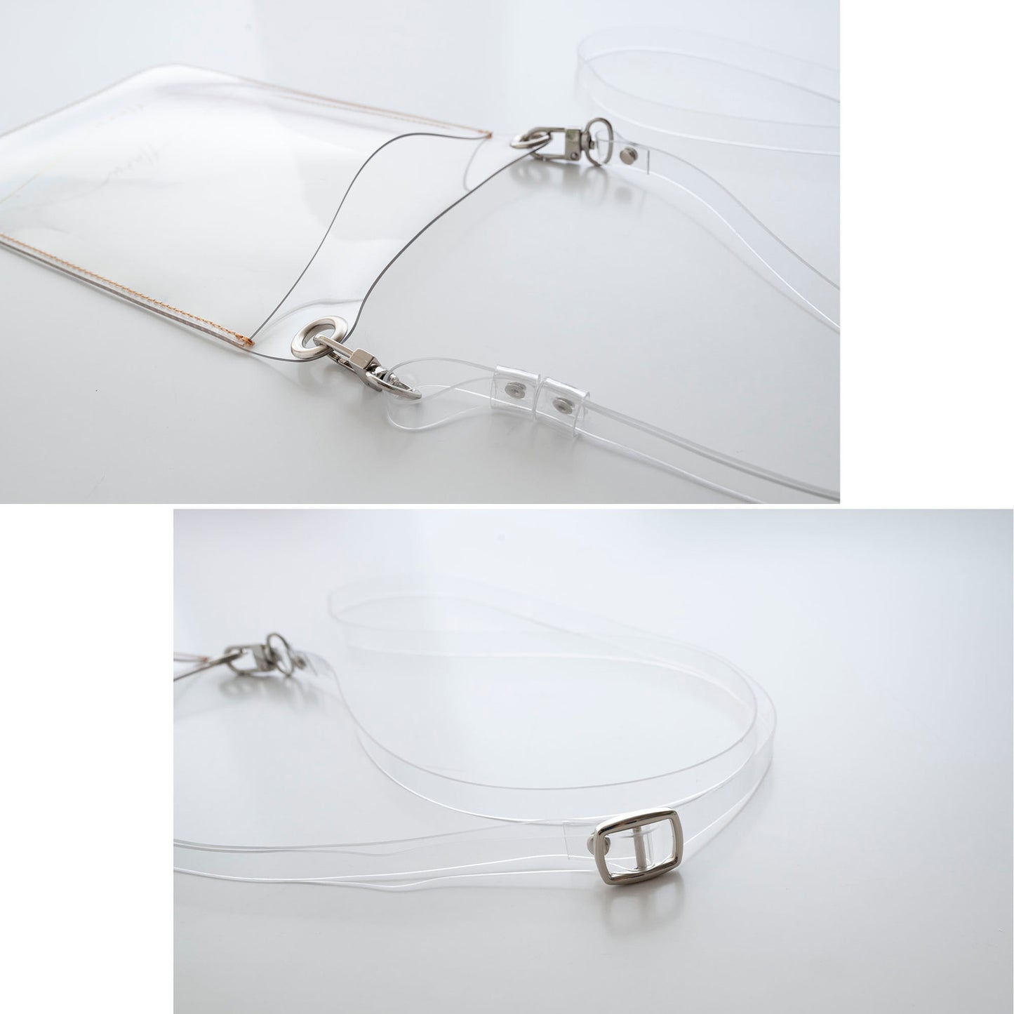 クリア 箔 名入れ スマホポシェット クリアPVC