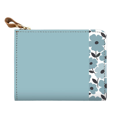 くすみガーデン 大人かわいい マチあり L字ファスナー 小さいミニ財布 姫路レザー ミニウォレット