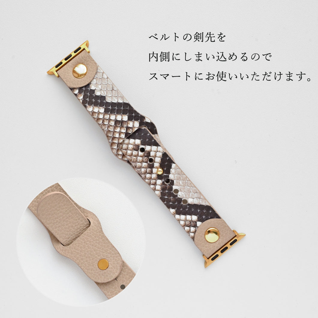 ダイヤモンドパイソン アップルウォッチ バンド ニッケルフリー