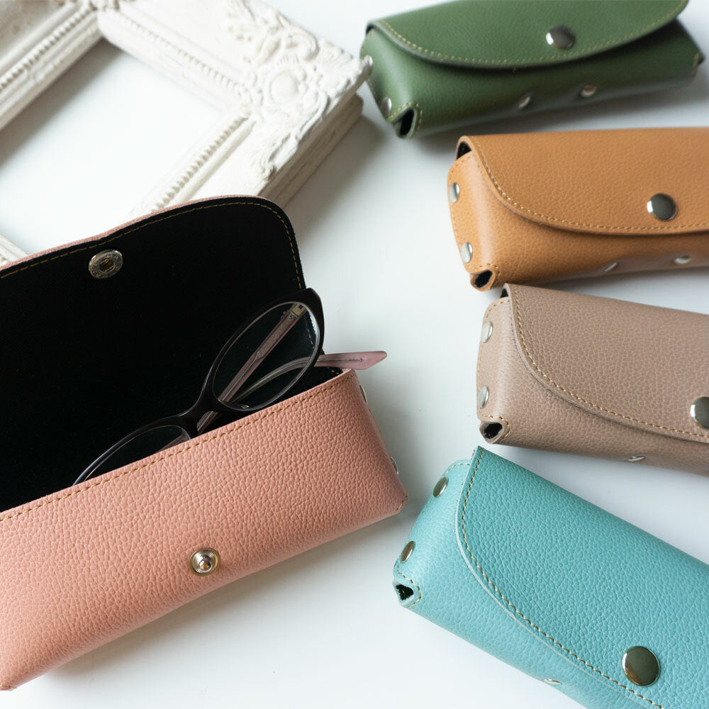 姫路レザー シュリンクレザー メガネケース