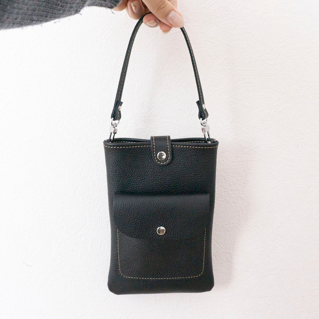 シュリンクレザー バッグ用ショートベルト 約30cm